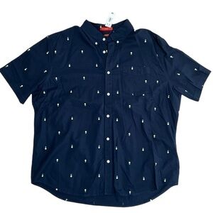 NWT Joe Fresh Men's Cotton Button Up Short Sleeve Shirt - XL